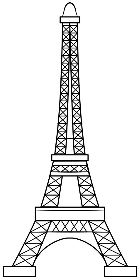 Eiffel Tower Template Printable